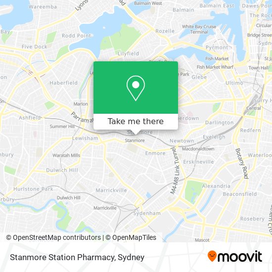 Mapa Stanmore Station Pharmacy