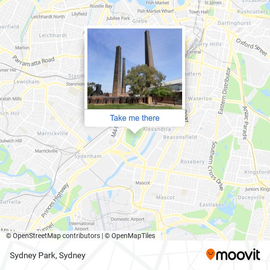 Mapa Sydney Park