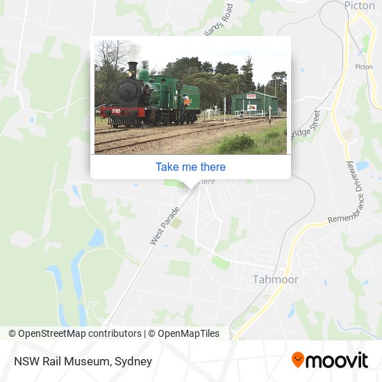 NSW Rail Museum map