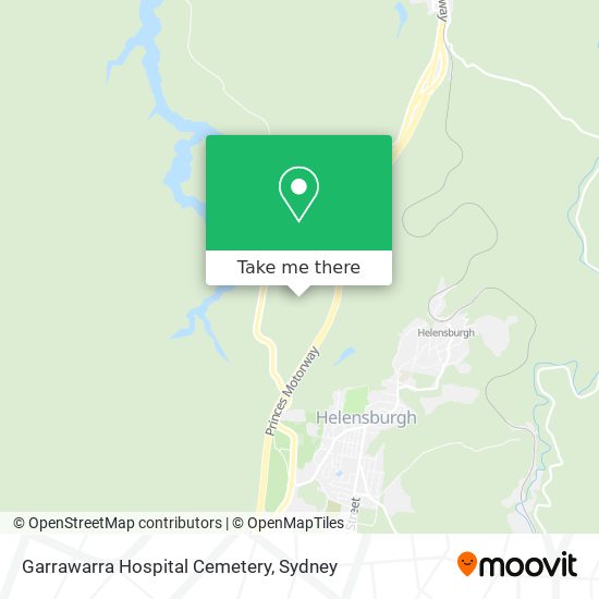 Mapa Garrawarra  Hospital Cemetery