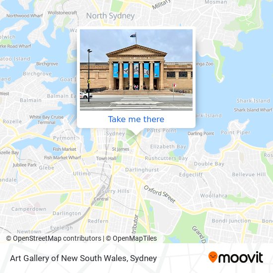 Art Gallery of New South Wales map