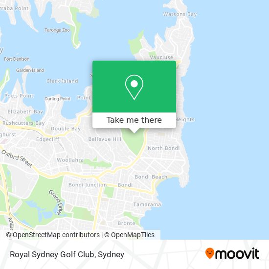 Mapa Royal Sydney Golf Club