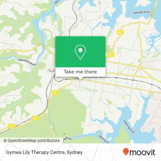 Gymea Lily Therapy Centre map