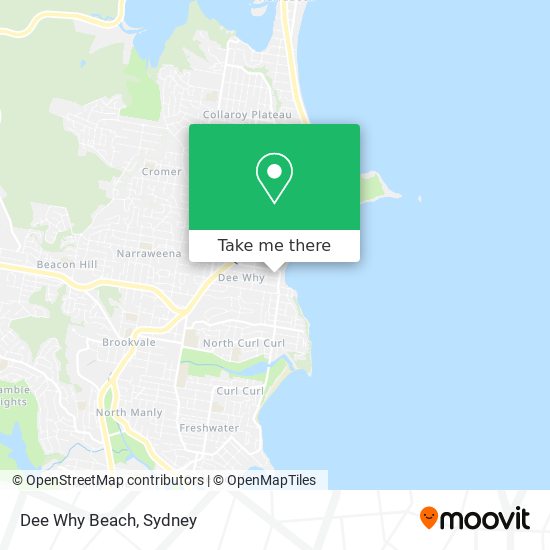 Mapa Dee Why Beach