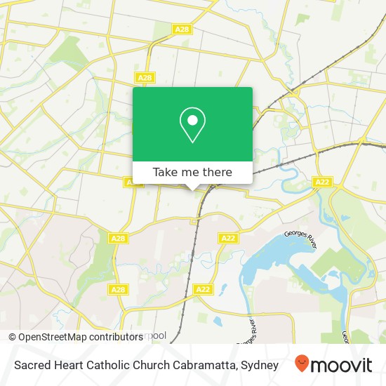 Sacred Heart Catholic Church Cabramatta map