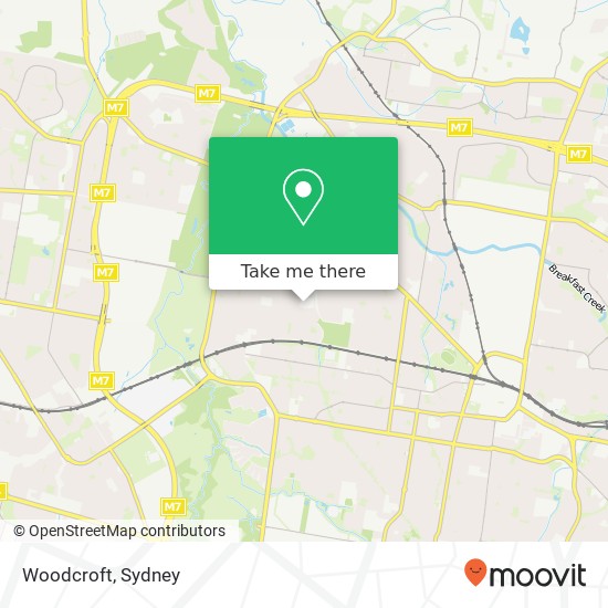 Woodcroft map