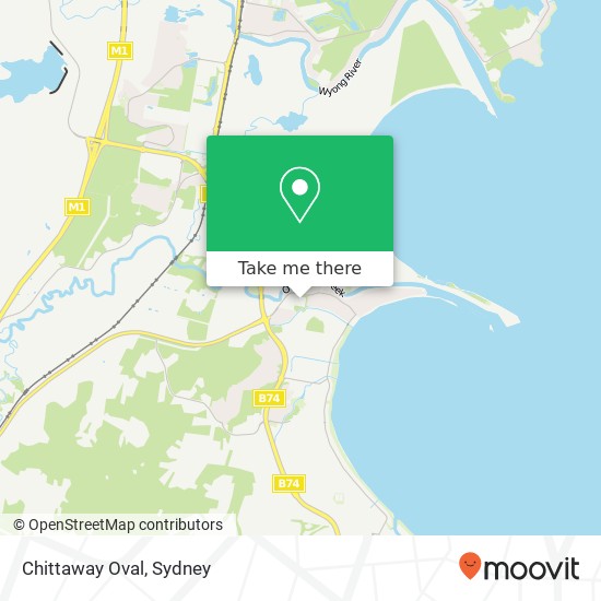 Mapa Chittaway Oval