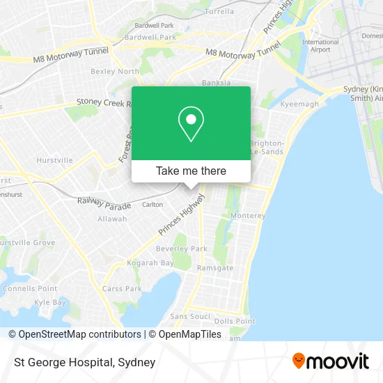St George Nsw Map How To Get To St George Hospital In Kogarah By Bus Or Train?