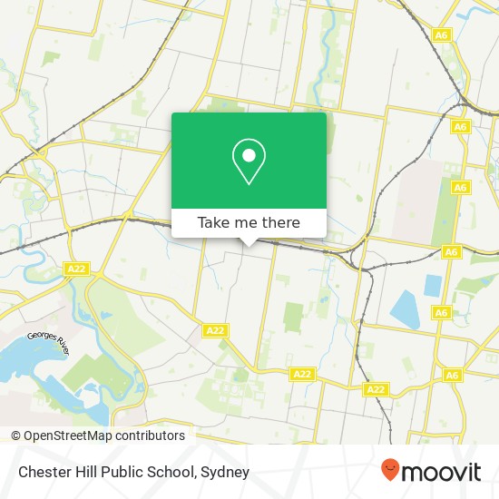 Mapa Chester Hill Public School