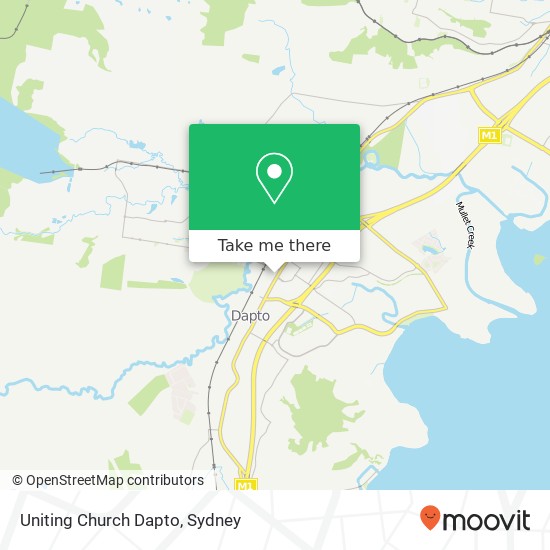 Mapa Uniting Church Dapto