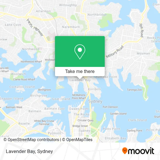 Lavender Bay Sydney Map How To Get To Lavender Bay By Bus, Train Or Ferry?