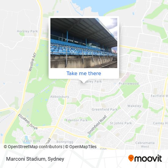 Marconi Stadium map