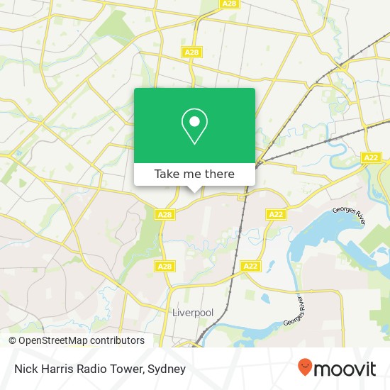 Nick Harris Radio Tower map