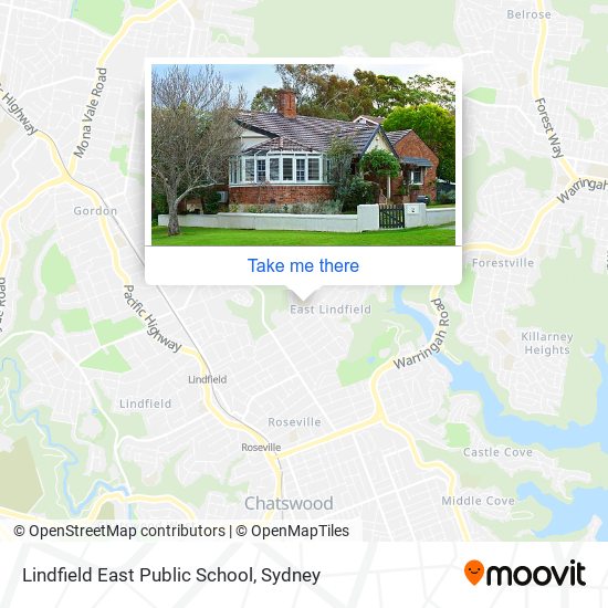 Lindfield East Public School map