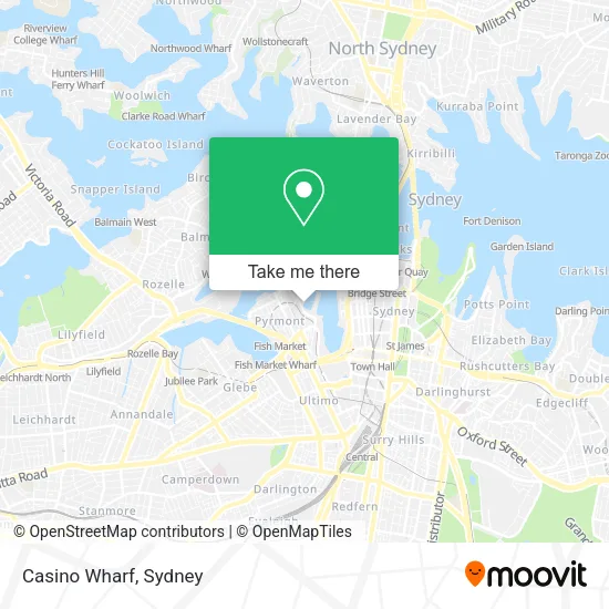 Casino Wharf map
