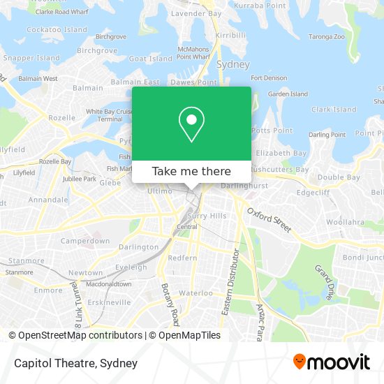 Capitol Theatre map