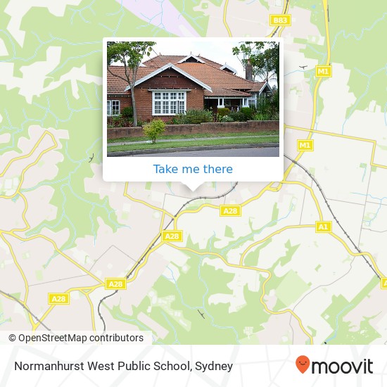 Normanhurst West Public School map