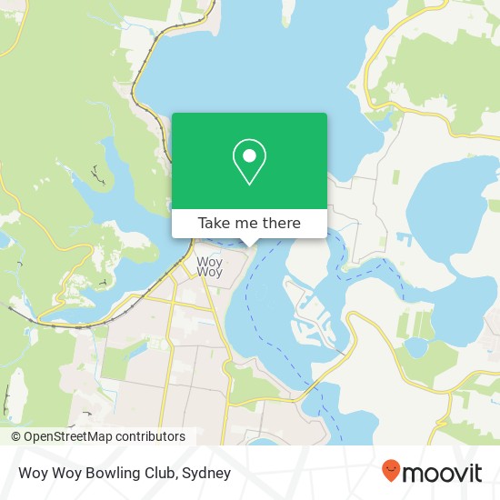 Mapa Woy Woy Bowling Club