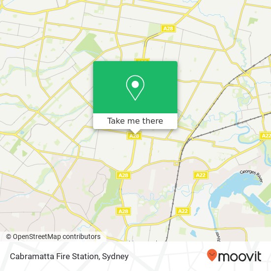 Cabramatta Fire Station map