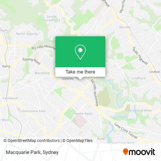 Mapa Macquarie Park