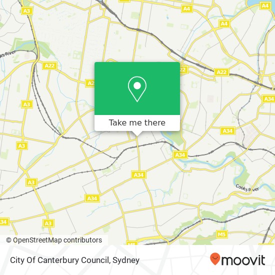 Mapa City Of Canterbury Council