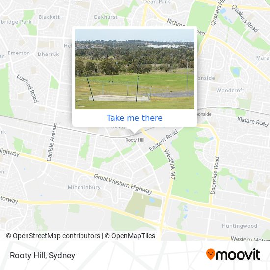 Rooty Hill map