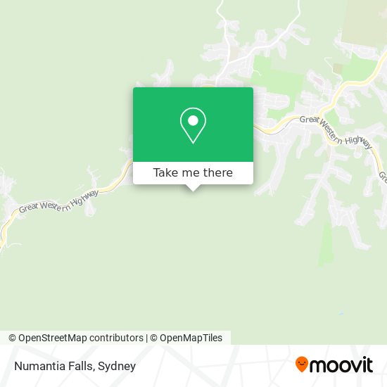 Numantia Falls map