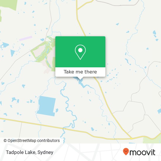 Mapa Tadpole Lake
