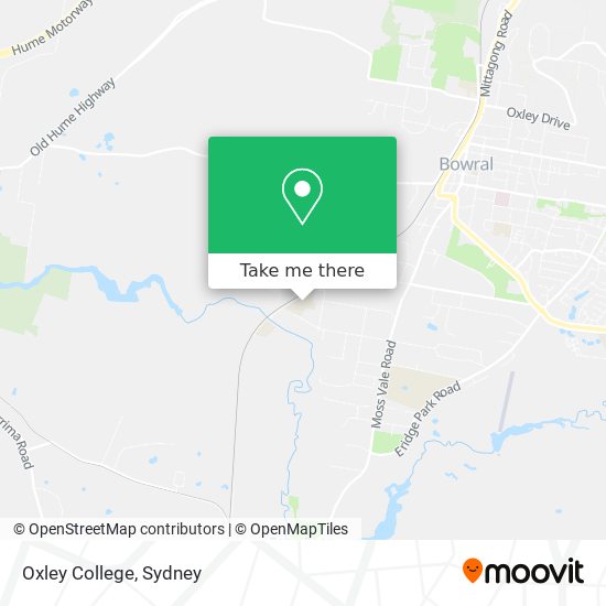 Mapa Oxley College