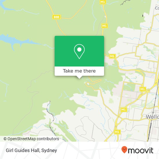 Girl Guides Hall map