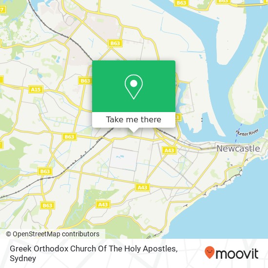 Mapa Greek Orthodox Church Of The Holy Apostles