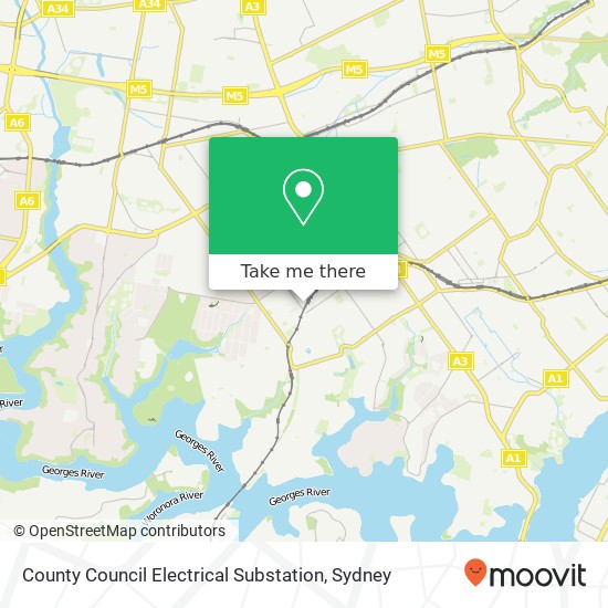 County Council Electrical Substation map