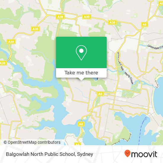 Mapa Balgowlah North Public School