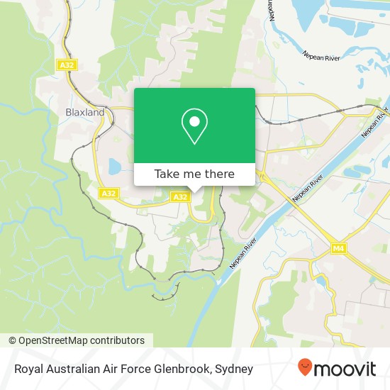 Royal Australian Air Force Glenbrook map
