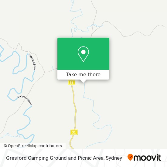Gresford Camping Ground and Picnic Area map