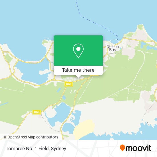 Mapa Tomaree No. 1 Field
