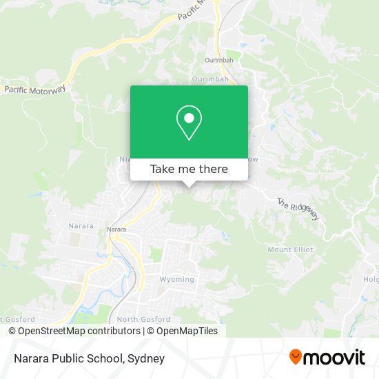 Mapa Narara Public School