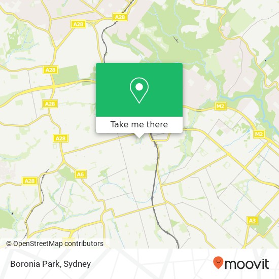 Boronia Park map