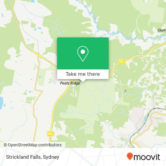 Strickland Falls map
