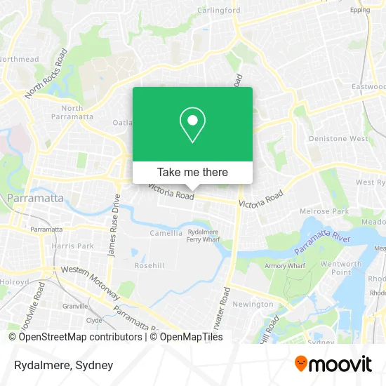 Rydalmere map