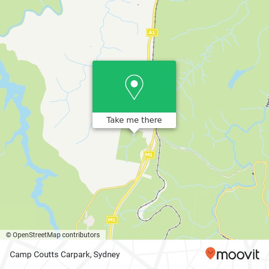 Camp Coutts Carpark map