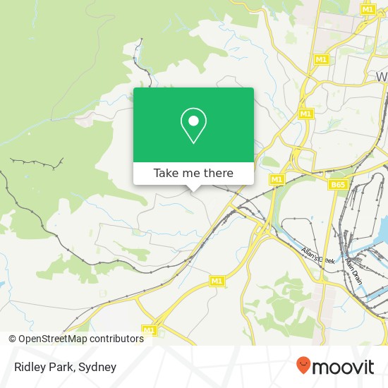 Mapa Ridley Park