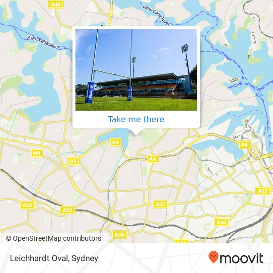 Leichhardt Oval map