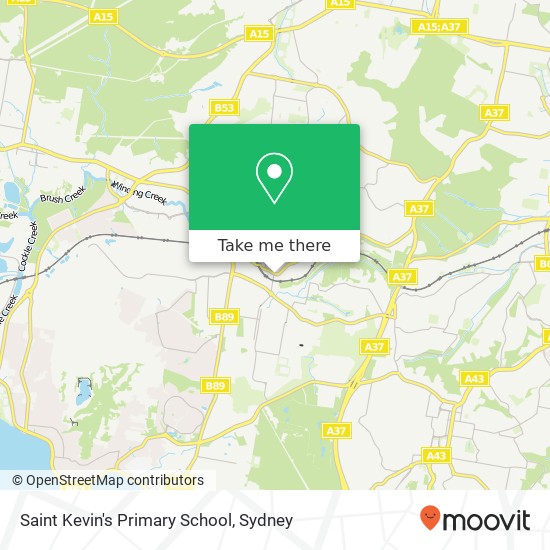 Saint Kevin's Primary School map