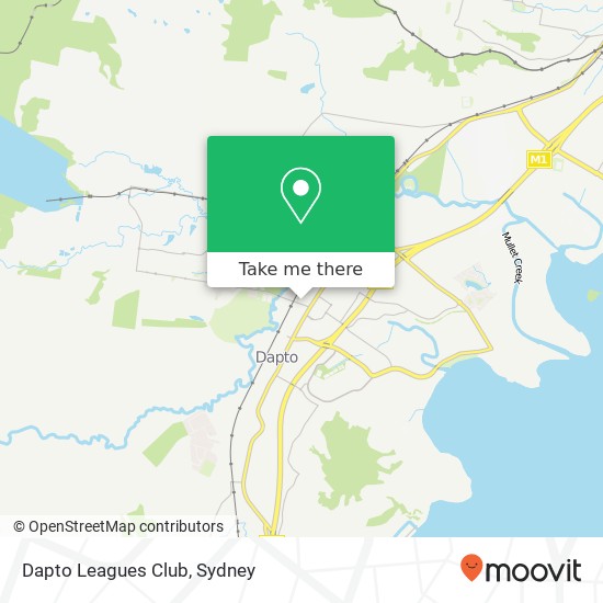 Mapa Dapto Leagues Club