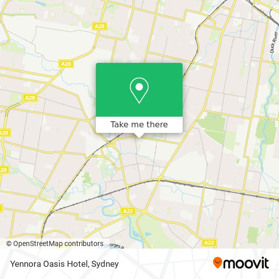 Yennora Oasis Hotel map