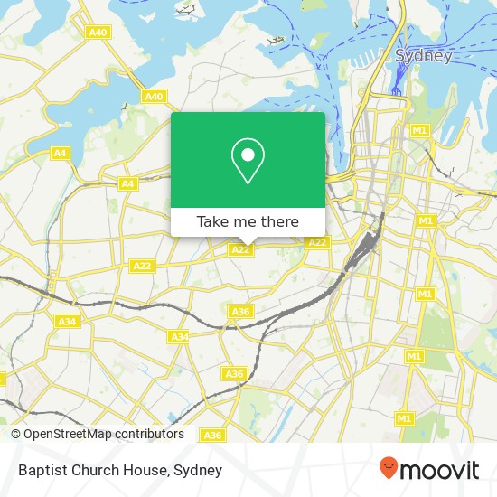 Baptist Church House map