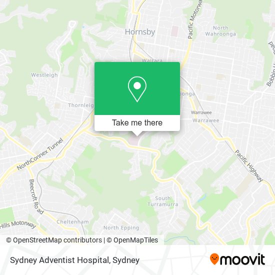 Sydney Adventist Hospital map