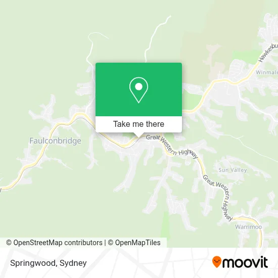 Mapa Springwood