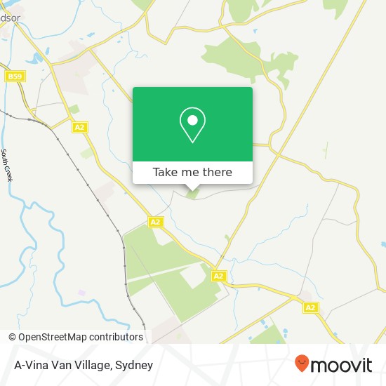 Mapa A-Vina Van Village